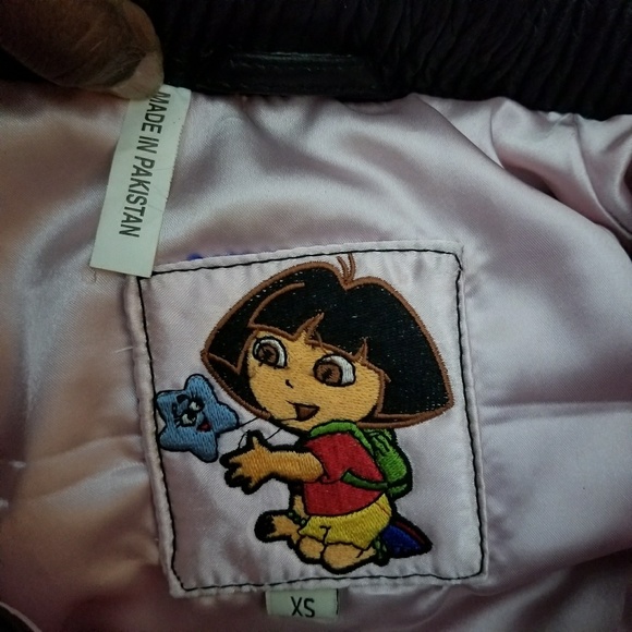 Dora the explorer 100% leather Jacket one of kind. - Picture 7 of 8